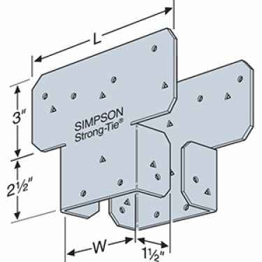 Simpson AC4SS 4x Adjustable Post Cap - Stainless Steel