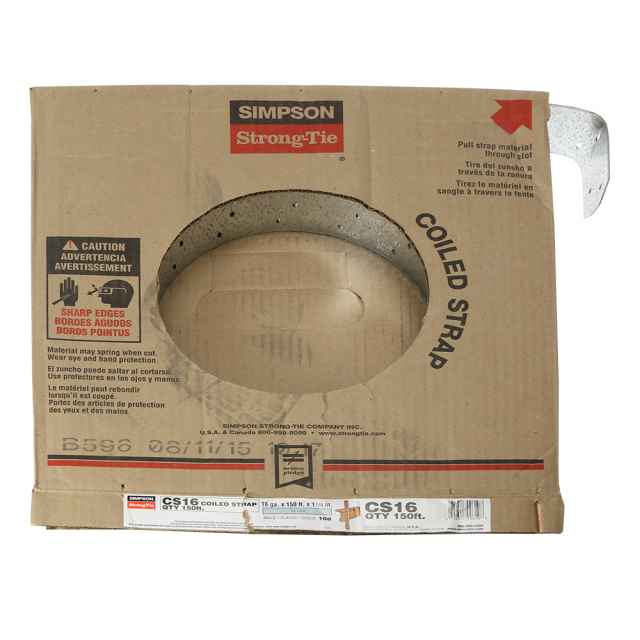 Simpson CS16 16 Gauge 150 ft. Coiled Strap